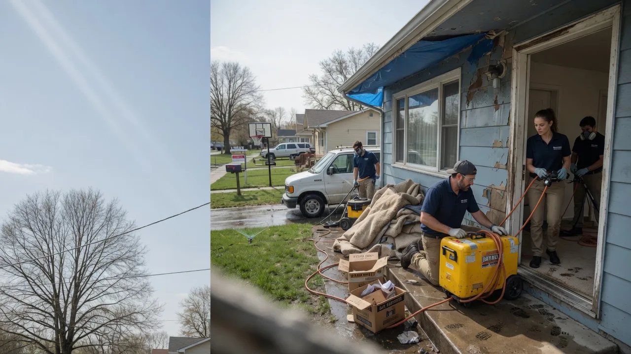 Basement Flood Cleanup in Davis, IL near me